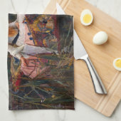 Linge De Cuisine La Dame de Shalott par John William Waterhouse (Quart Plié)