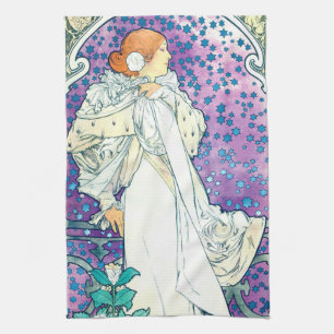 Linge De Cuisine La Dame des Camelias, Alphonse Mucha