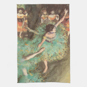 Linge De Cuisine La danseuse verte d'Edgar Degas, Ballet Vintage