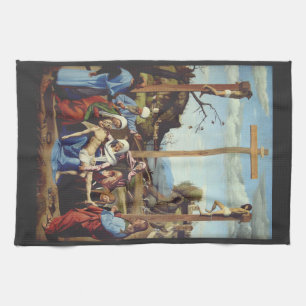 Linge De Cuisine La Déposition de Jésus-Christ Iconographie Sacrée