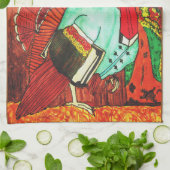 Linge De Cuisine LA DINDE S'EST ÉCHAPPÉE ! Action de grâce  (Plié)