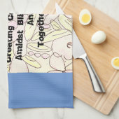 Linge De Cuisine La Famille Est La Clé (Quart Plié)