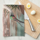 Linge De Cuisine La faune des oiseaux d'Audubon de Spoonbill Roseat (Quart Plié)