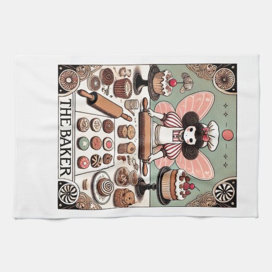 Linge De Cuisine La Fée Baker Tarot Card (Horizontal)