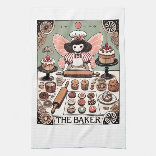 Linge De Cuisine La Fée Baker Tarot Card (Vertical)