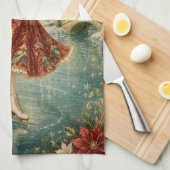 Linge De Cuisine La Fée de Glace de Noël (Quart Plié)