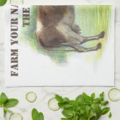 Linge De Cuisine La ferme à la vache (Plié)