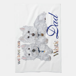 Linge De Cuisine La fête des pères Westie