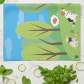 Linge De Cuisine La fête du chien sauvage dans la nature (Plié)