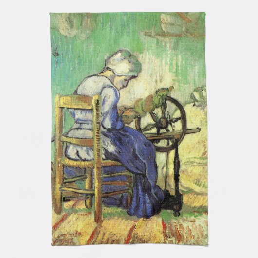 Linge De Cuisine La Fileuse par Vincent van Gogh (Vertical)