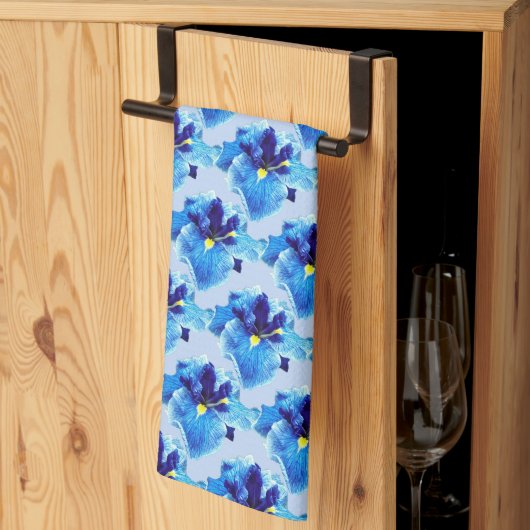 LINGE DE CUISINE LA FLEUR JAPONAISE D'IRIS (Pliage en tiers)