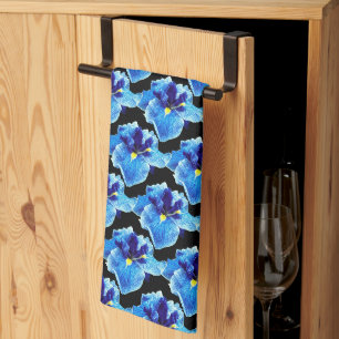 LINGE DE CUISINE LA FLEUR JAPONAISE D'IRIS