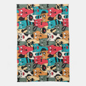 Linge De Cuisine La foule de chats (Vertical)