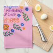 Linge De Cuisine La gentillesse Prête Quelqu'Un Votre Force (Quart Plié)