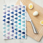Linge De Cuisine La géométrie d'aquarelle (Quart Plié)