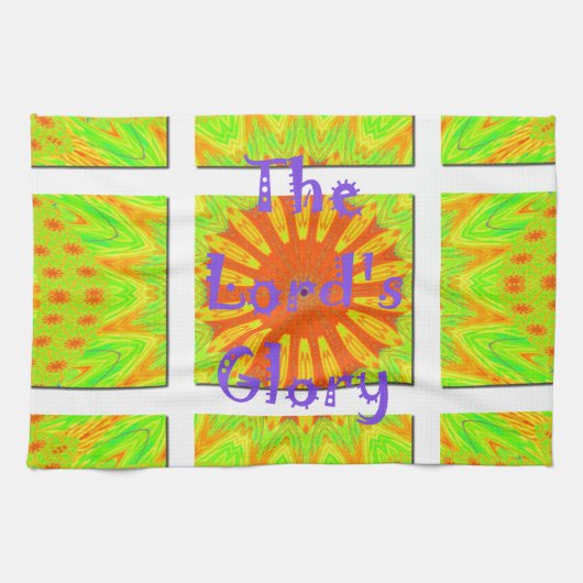 Linge De Cuisine La Gloire du Seigneur inspiré le texte (Horizontal)