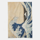 Linge De Cuisine La Grande Vague au large de Kanagawa par Hokusai (Vertical)