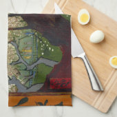 Linge De Cuisine La japonaise de Van Gogh après Hiroshige (Quart Plié)