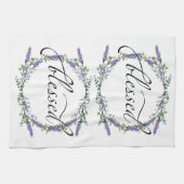 Linge De Cuisine La lavande et l'eucalyptus bénis (Horizontal)