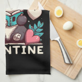 Linge De Cuisine La lecture est ma Saint-Valentin (Quart Plié)