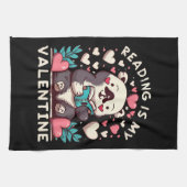 Linge De Cuisine La lecture est ma Saint-Valentin (Horizontal)