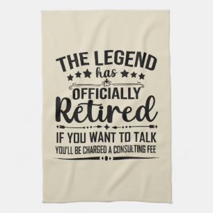 Linge De Cuisine La légende a officiellement retiré la retraite fuu