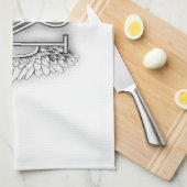 Linge De Cuisine La lettre initiale de l'alphabet M d'ange s'envole (Quart Plié)