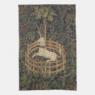 Linge De Cuisine La Licorne en Captivité, Tapisserie Médiévale 