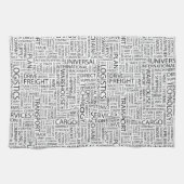 Linge De Cuisine La LOGISTIQUE modèle avec des mots (Horizontal)