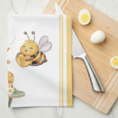 Linge De Cuisine La maison est où est mon abeille (Quart Plié)