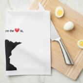 Linge De Cuisine La maison est où le coeur MINNESOTA (Quart Plié)