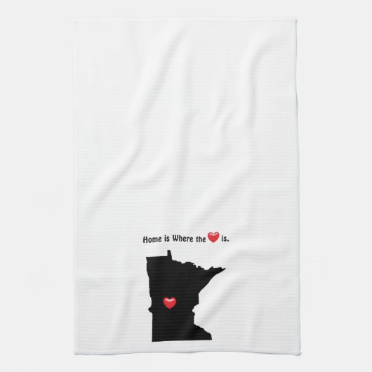 Linge De Cuisine La maison est où le coeur MINNESOTA (Vertical)