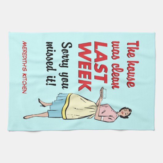 Linge De Cuisine La maison était propre (Horizontal)