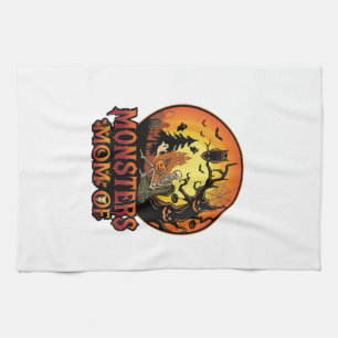 Linge De Cuisine La maman des monstres Halloween squelette citrouil