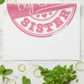 Linge De Cuisine La meilleure grande soeur - timbre en caoutchouc (Plié)