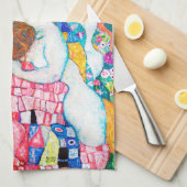 Linge De Cuisine La mort et la vie, Gustav Klimt (Quart Plié)