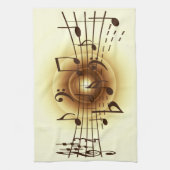 Linge De Cuisine La musique note l'illustration (Vertical)