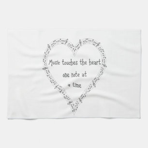 Linge De Cuisine La musique touche le coeur inspiré Citation