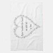 Linge De Cuisine La musique touche le coeur inspiré Citation (Vertical)