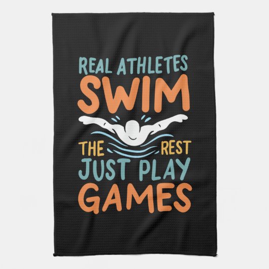 Linge De Cuisine La natation (Vertical)