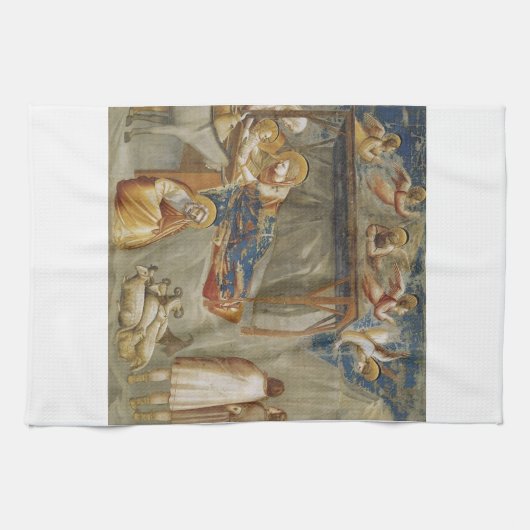 Linge De Cuisine La Nativité de Jésus Christ par Giotto (Horizontal)