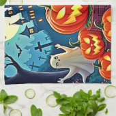 Linge De Cuisine La nuit d'Halloween : Art amusant et effrayant (Plié)