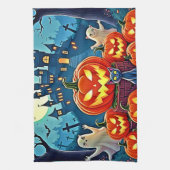 Linge De Cuisine La nuit d'Halloween : Art amusant et effrayant (Vertical)