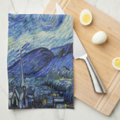 Linge De Cuisine La nuit étoilée par Vincent Van Gogh (Quart Plié)