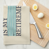 Linge De Cuisine la pêche est mon régime de retraite (Quart Plié)