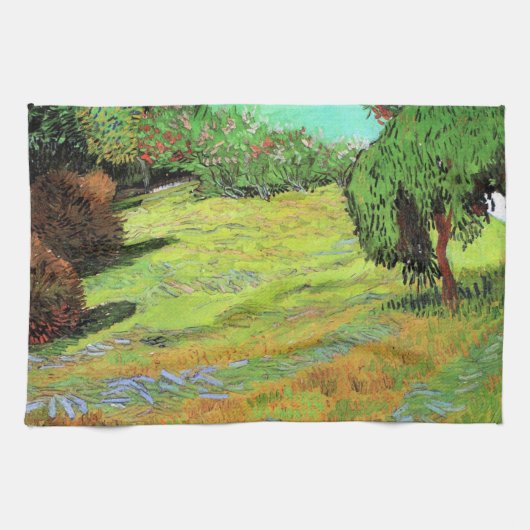 Linge De Cuisine La pelouse ensoleillée dans un parc public par Vin (Horizontal)