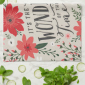 Linge De Cuisine La période la plus merveilleuse de l'année Fête Fl (Plié)