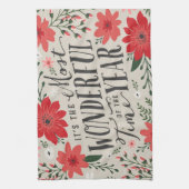 Linge De Cuisine La période la plus merveilleuse de l'année Fête Fl (Vertical)