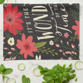 Linge De Cuisine La période la plus merveilleuse de l'année Fête Fl (Plié)