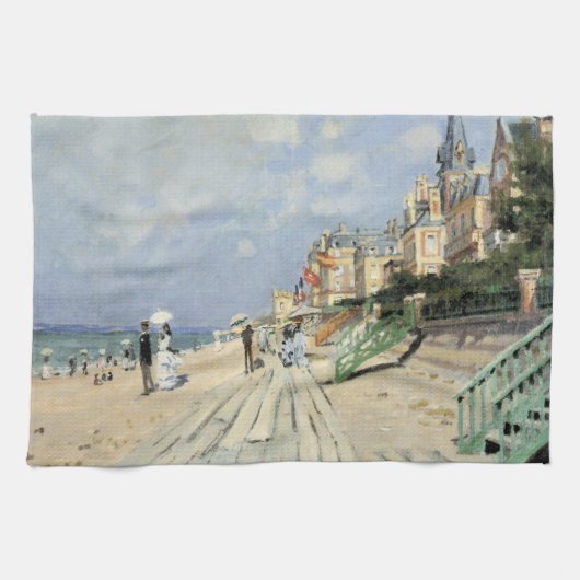 Linge De Cuisine La promenade à Trouville par Claude Monet (Horizontal)
